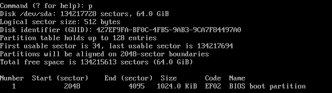 gdisk bios boot p