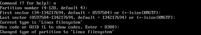 gdisk root