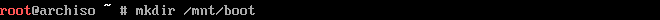 mkdir boot